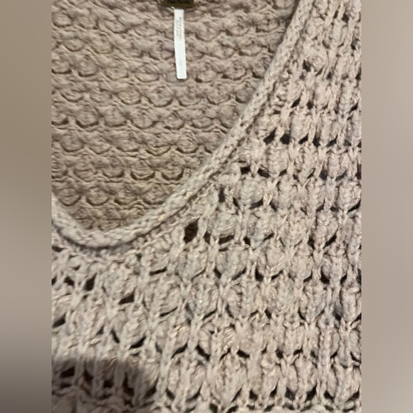 Free People Womens Crashing Waves Slouchy Oversized Wool Knit Pullover Sweater - Picture 4 of 10